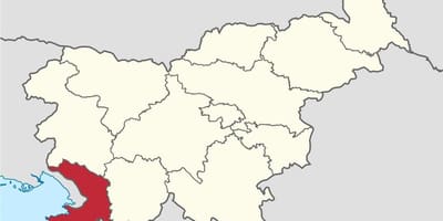 რუკა კარსტული სლოვენია