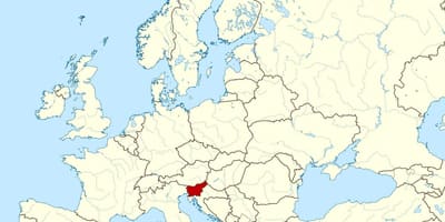 სლოვენიის მდებარეობა მსოფლიო რუკა
