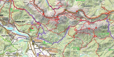 რუკა სლოვენური ალპები